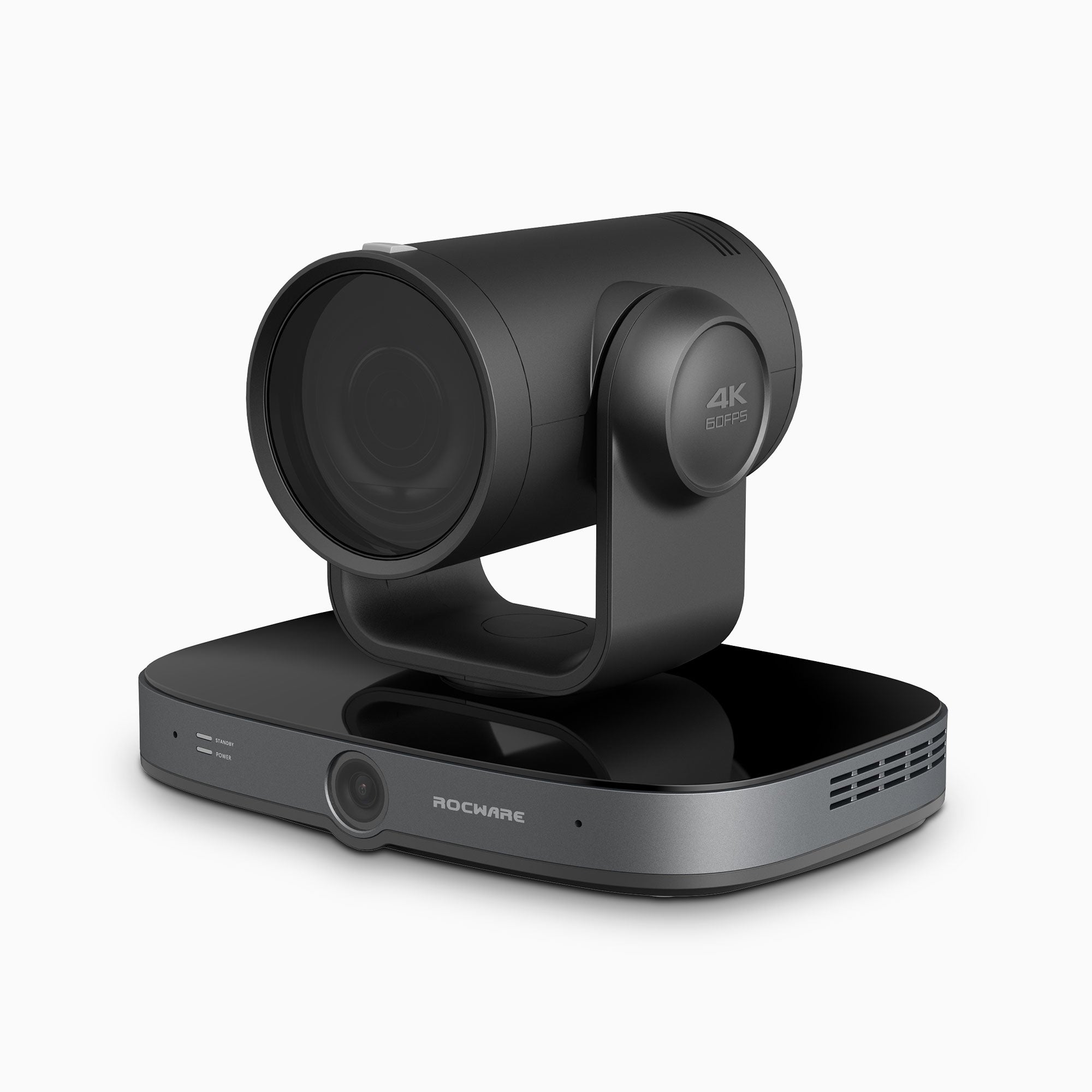 Caméra de conférence vidéo PTZ Rocware RC91 4K60 avec zoom optique 12X, suivi IA, NDI optionnel