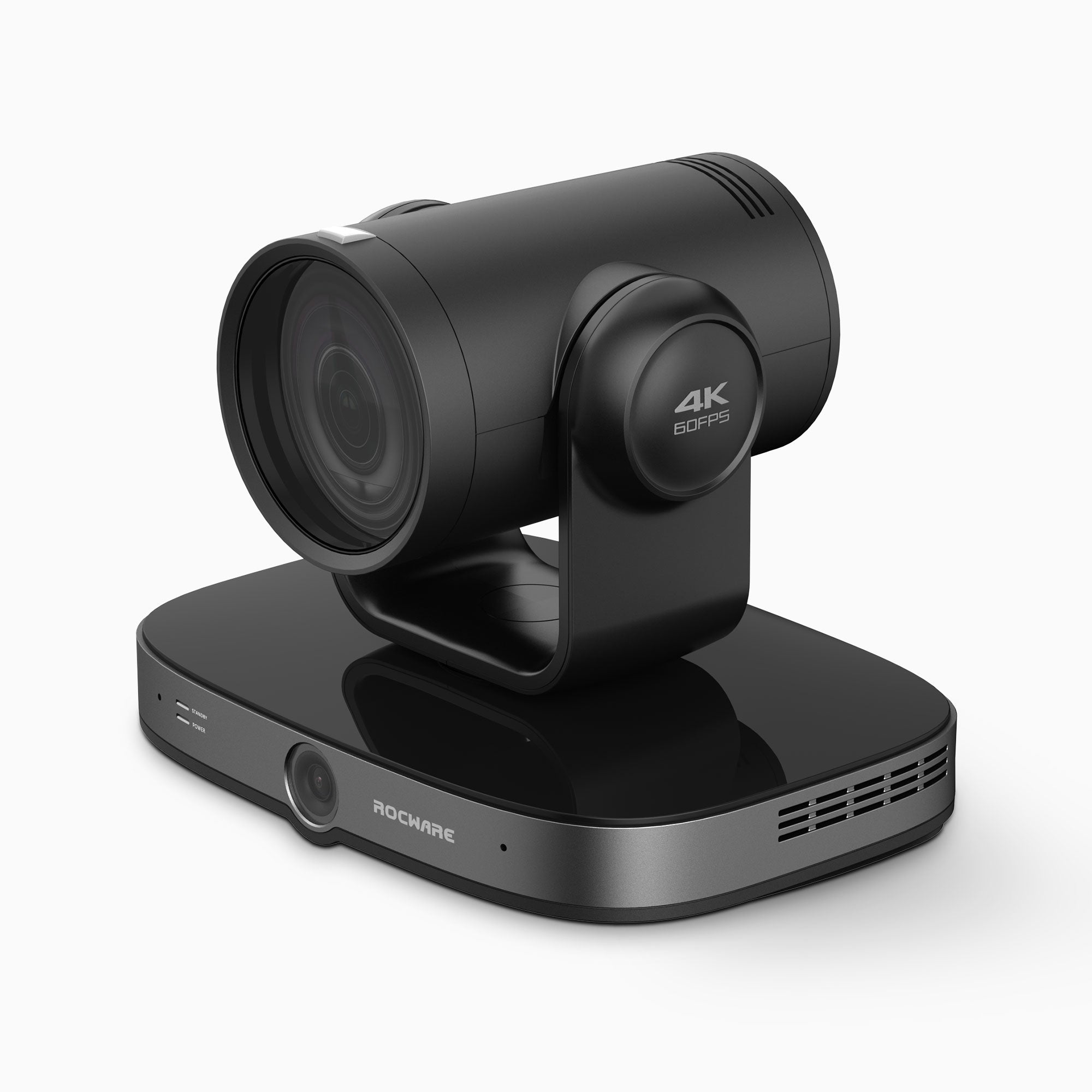Caméra de conférence vidéo PTZ Rocware RC91 4K60 avec zoom optique 12X, suivi IA, NDI optionnel