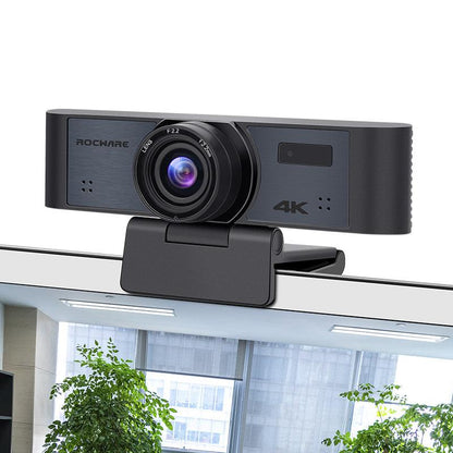 RC16 4K USB AI Webcam with 110°FoV, 8X Digital Zoom, Humanoid Tracking and Auto Framing