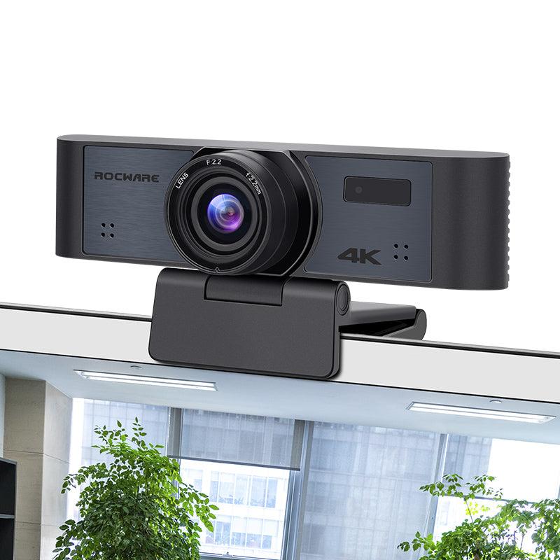 Cámara web RC16 4K USB AI con 110°FoV, zoom digital 8X, seguimiento humanoide y encuadre automático